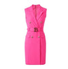 Rochie Creion Vintage Anii 40 Fuschia