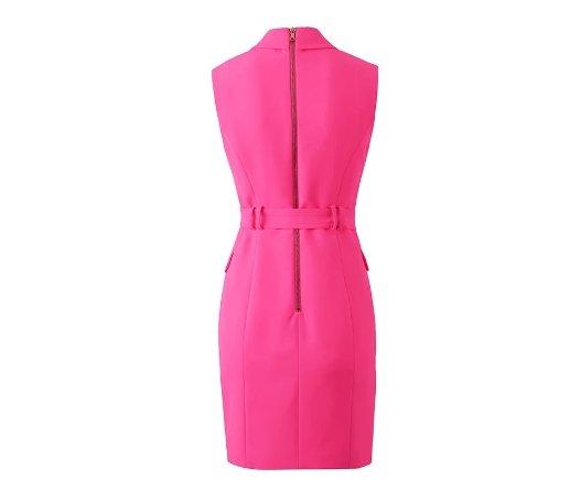 Rochie Creion Vintage Anii 40 Fuschia
