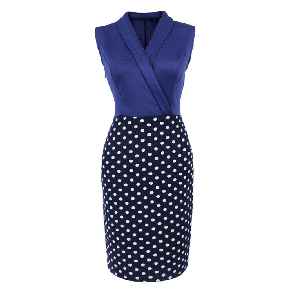 Rochie Creion Cu Buline Albastre De Epocă