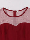 Rochie Vintage Pencil Chic Bordeaux