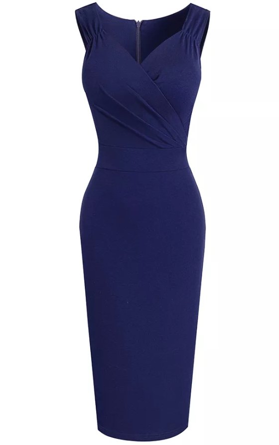 Rochie Creion Vintage Bleumarin