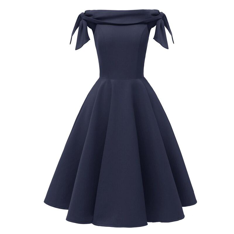 Rochie De Seară Vintage Bleumarin
