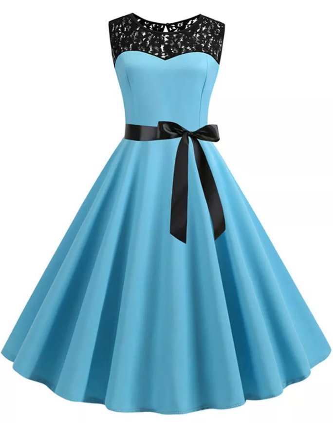 Rochie De Servitoare Vintage Pastel