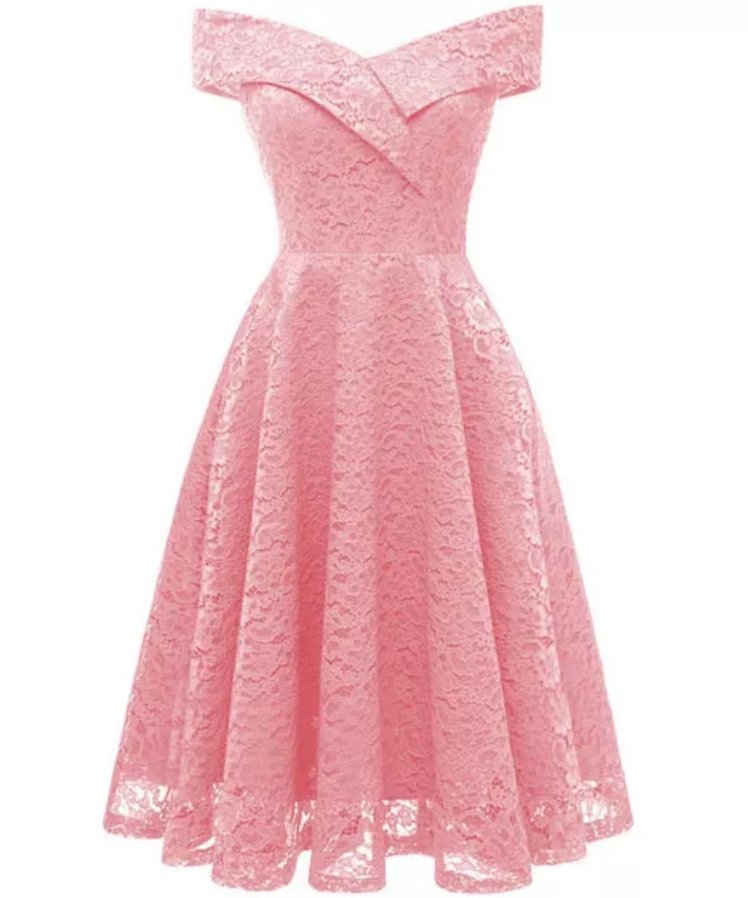 Rochie De Serviciu Roz Vintage