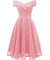 Rochie De Serviciu Roz Vintage