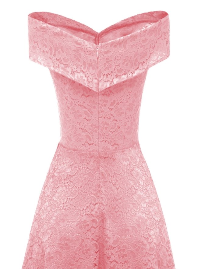 Rochie De Serviciu Roz Vintage