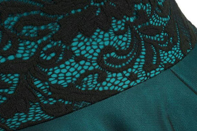 Rochie Vintage Din Dantelă Verde Anilor 50