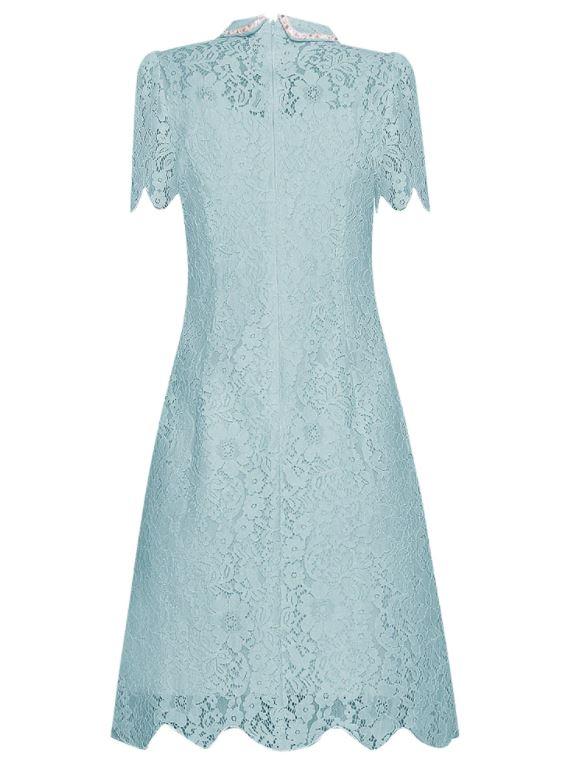 Rochie Din Dantela Turcoaz Vintage