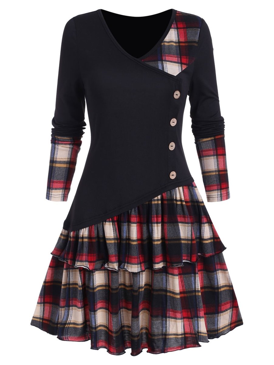 Rochie Vintage Neagra Scotia