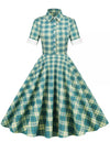 Rochie Vintage Verde Scotia