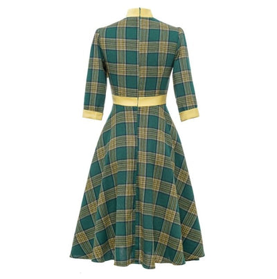 Rochie Vintage Verde Eleganta
