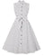 Rochie Vintage De Dama Alb-Negru