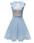 Rochie De Damă Vintage Cu Buline Albastre