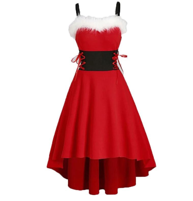 Rochie De Blană Roșie De Epocă