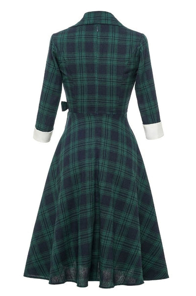 Rochie De Blană Verde Vintage