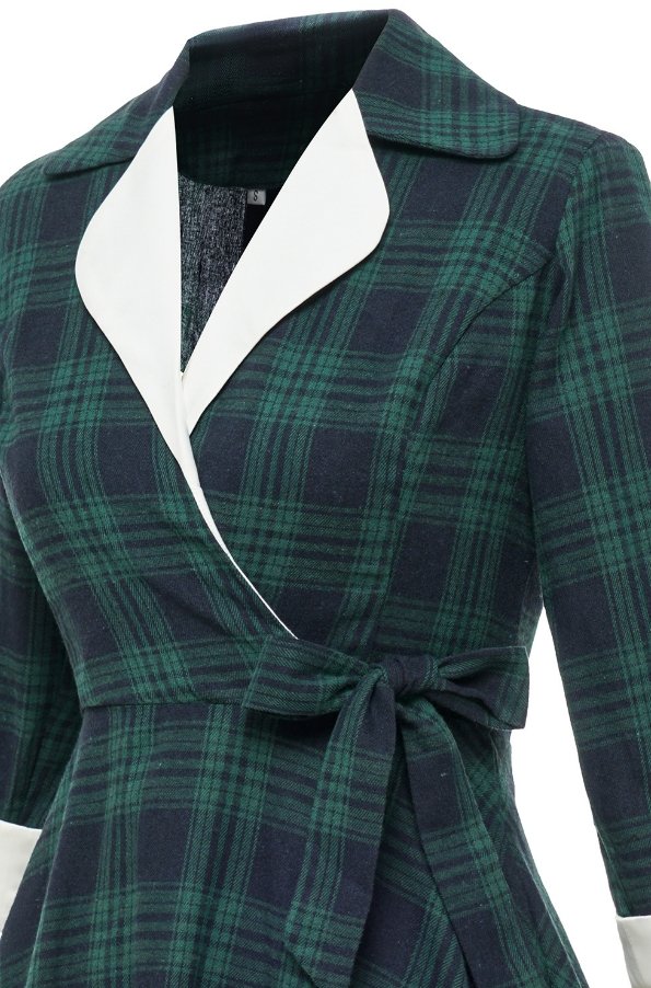 Rochie De Blană Verde Vintage