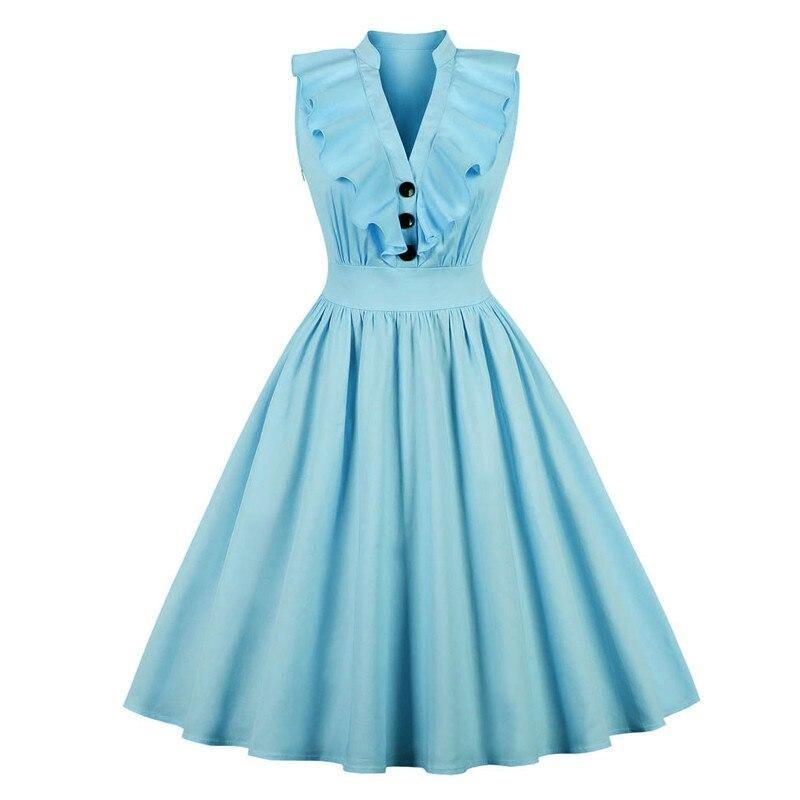 Rochie Froufrou Vintage Marime Mari Sky