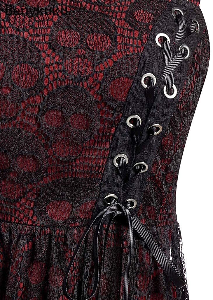 Rochie Vintage Gotic Burgundy