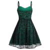 Rochie Verde Gotică Vintage