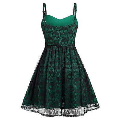 Rochie Verde Gotică Vintage