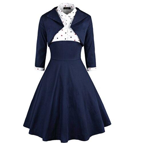 Rochie Vintage Plus Size Toamna