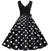Rochie Vintage Plus Size Alb Negru