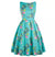 Rochie Vintage Plus Size Bird Albastru