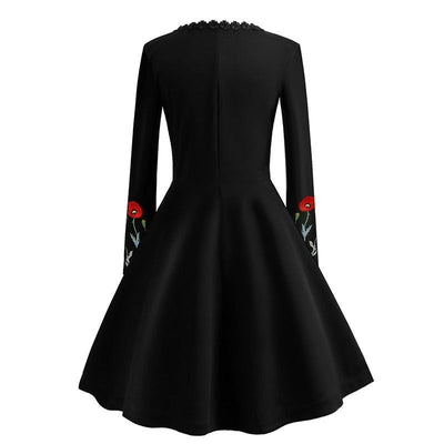 Rochie Neagra Vintage Plus Size