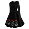 Rochie Neagra Vintage Plus Size