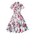 Rochie Vintage Cu Flori Albe Marimi Mari