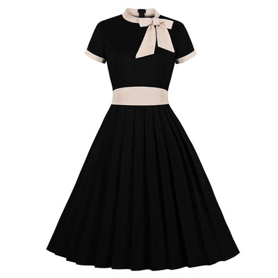 Rochie Neagră Șic Vintage Plus Size