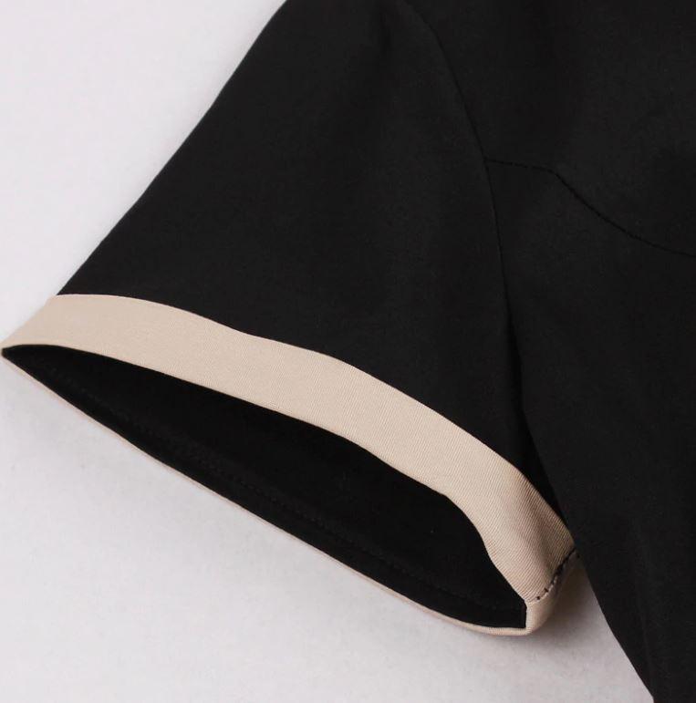 Rochie Neagră Șic Vintage Plus Size