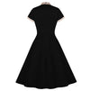 Rochie Neagră Șic Vintage Plus Size