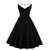Rochie Vintage Marime Plus Chic Guler Negru