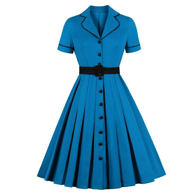 Rochie Vintage Marime Plus Guler Crestat