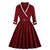 Rochie Roșie Cu Decolteu În V De Mărime Plus Vintage