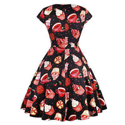 Rochie Cupcake Vintage Plus Size