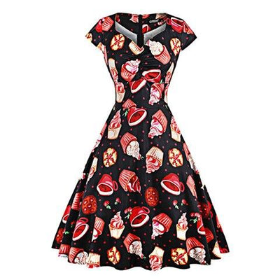 Rochie Cupcake Vintage Plus Size
