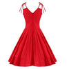 Rochie Roșie Glamour Din Anii 50