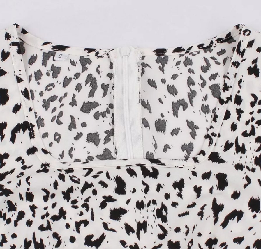 Rochie Vintage Cu Talie Înaltă De Mărimi, Albă