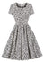 Rochie Vintage Cu Talie Înaltă De Mărimi, Albă