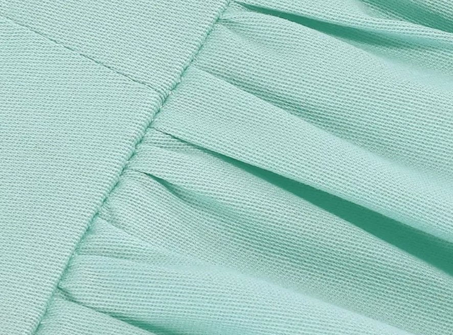 Rochie De Talie Mare De Epocă Turcoaz