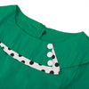 Rochie Vintage Plus Size Verde Iarna