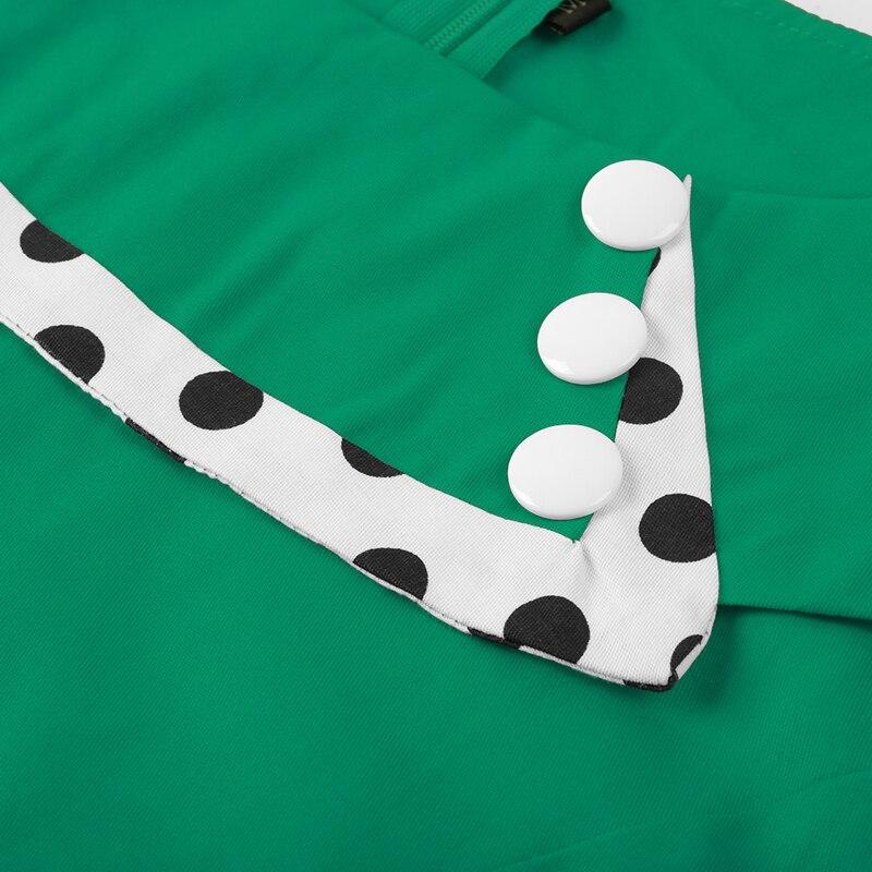 Rochie Vintage Plus Size Verde Iarna