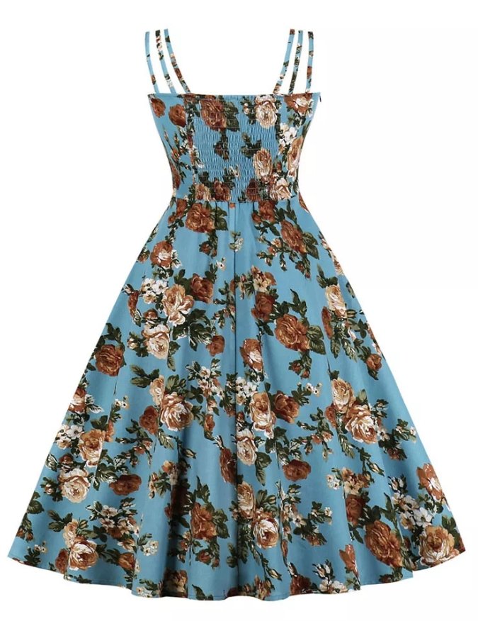 Rochie De Vară Vintage Marime Mari Nature