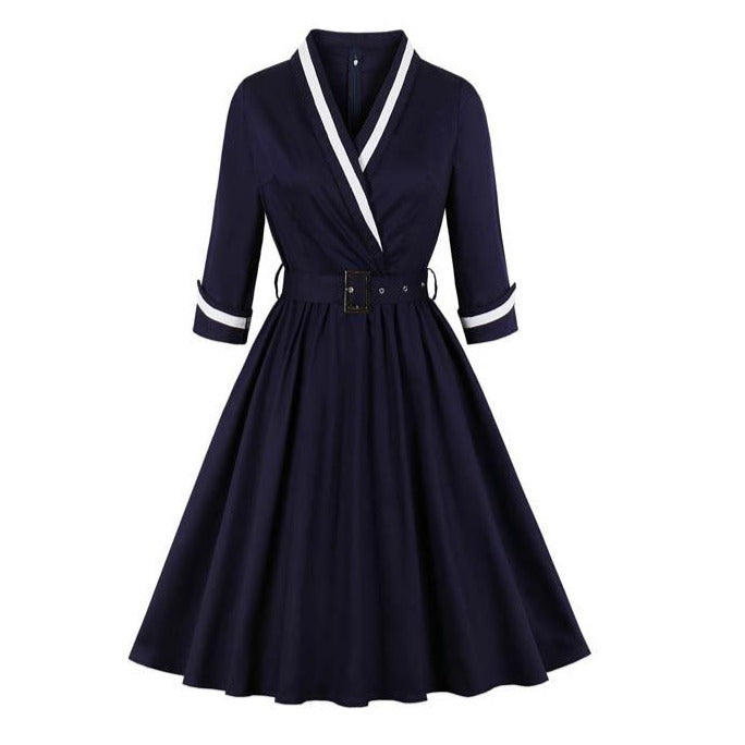 Rochie Albastra Ani 50 Plus Marime