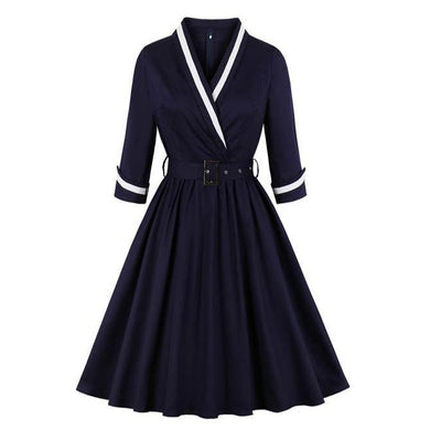 Rochie Albastra Ani 50 Plus Marime