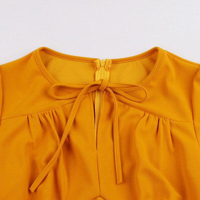Rochie Vintage Plus Marime Portocalie