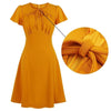 Rochie Vintage Plus Marime Portocalie