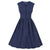 Rochie Vintage Cu Buline Albastre Marimi Mari